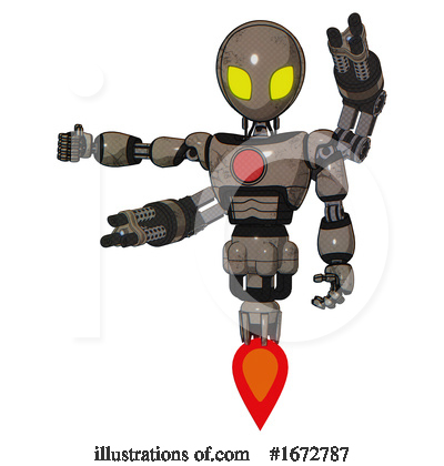 Royalty-Free (RF) Robot Clipart Illustration by Leo Blanchette - Stock Sample #1672787
