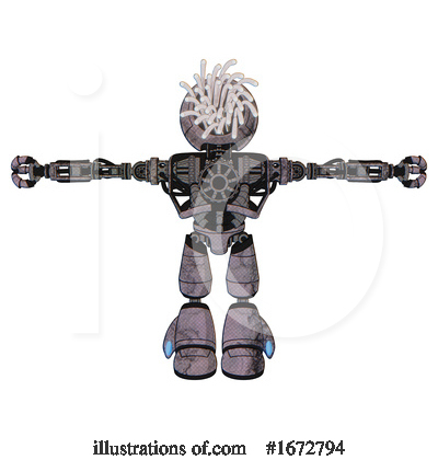 Royalty-Free (RF) Robot Clipart Illustration by Leo Blanchette - Stock Sample #1672794