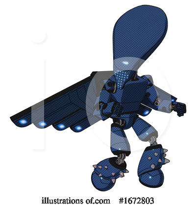Royalty-Free (RF) Robot Clipart Illustration by Leo Blanchette - Stock Sample #1672803