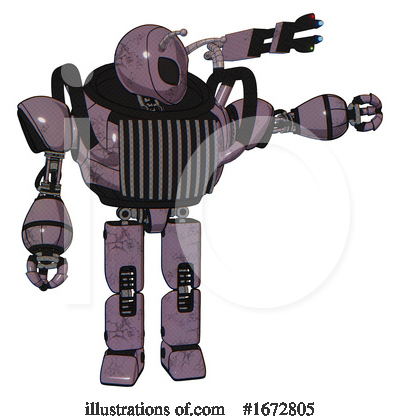 Royalty-Free (RF) Robot Clipart Illustration by Leo Blanchette - Stock Sample #1672805