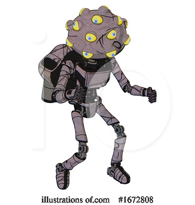 Royalty-Free (RF) Robot Clipart Illustration by Leo Blanchette - Stock Sample #1672808