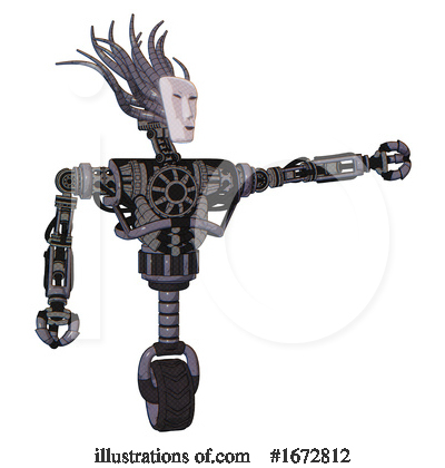 Royalty-Free (RF) Robot Clipart Illustration by Leo Blanchette - Stock Sample #1672812