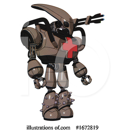Royalty-Free (RF) Robot Clipart Illustration by Leo Blanchette - Stock Sample #1672819