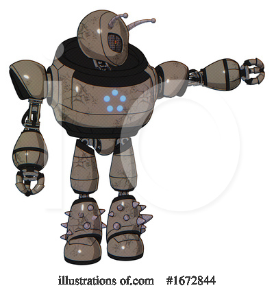 Royalty-Free (RF) Robot Clipart Illustration by Leo Blanchette - Stock Sample #1672844