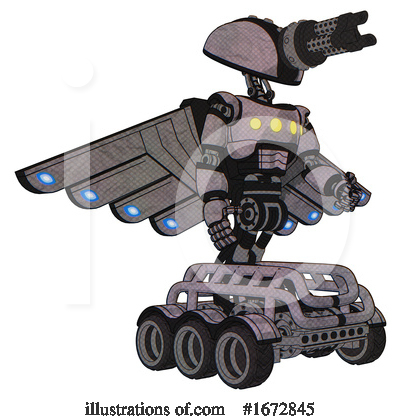 Royalty-Free (RF) Robot Clipart Illustration by Leo Blanchette - Stock Sample #1672845