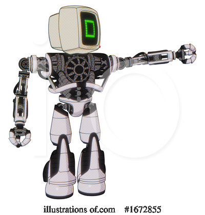 Royalty-Free (RF) Robot Clipart Illustration by Leo Blanchette - Stock Sample #1672855
