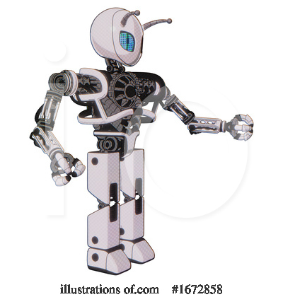 Royalty-Free (RF) Robot Clipart Illustration by Leo Blanchette - Stock Sample #1672858