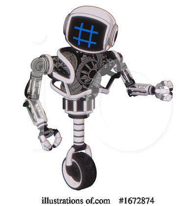 Royalty-Free (RF) Robot Clipart Illustration by Leo Blanchette - Stock Sample #1672874