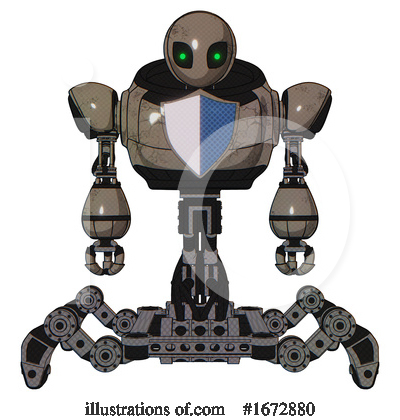 Royalty-Free (RF) Robot Clipart Illustration by Leo Blanchette - Stock Sample #1672880