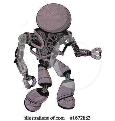 Royalty-Free (RF) Robot Clipart Illustration by Leo Blanchette - Stock Sample #1672883