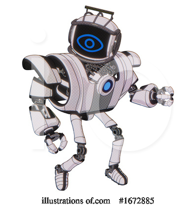 Royalty-Free (RF) Robot Clipart Illustration by Leo Blanchette - Stock Sample #1672885