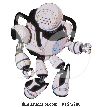 Royalty-Free (RF) Robot Clipart Illustration by Leo Blanchette - Stock Sample #1672886