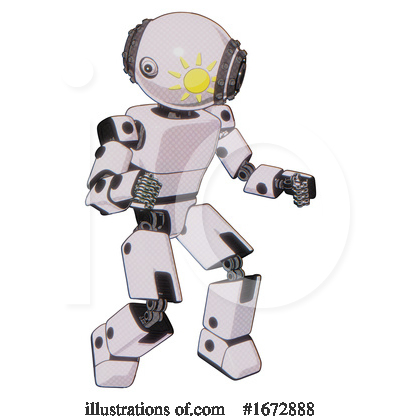 Royalty-Free (RF) Robot Clipart Illustration by Leo Blanchette - Stock Sample #1672888