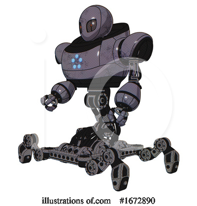 Royalty-Free (RF) Robot Clipart Illustration by Leo Blanchette - Stock Sample #1672890