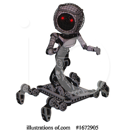 Royalty-Free (RF) Robot Clipart Illustration by Leo Blanchette - Stock Sample #1672905