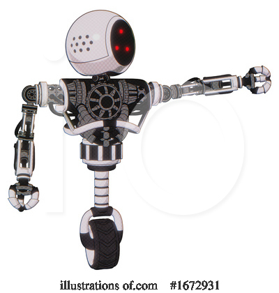 Royalty-Free (RF) Robot Clipart Illustration by Leo Blanchette - Stock Sample #1672931