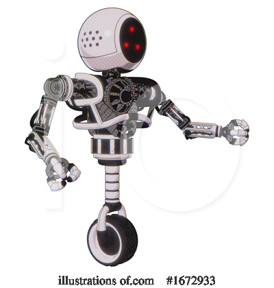 Royalty-Free (RF) Robot Clipart Illustration by Leo Blanchette - Stock Sample #1672933