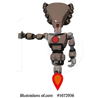 Royalty-Free (RF) Robot Clipart Illustration by Leo Blanchette - Stock Sample #1672936