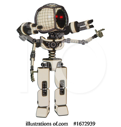 Royalty-Free (RF) Robot Clipart Illustration by Leo Blanchette - Stock Sample #1672939
