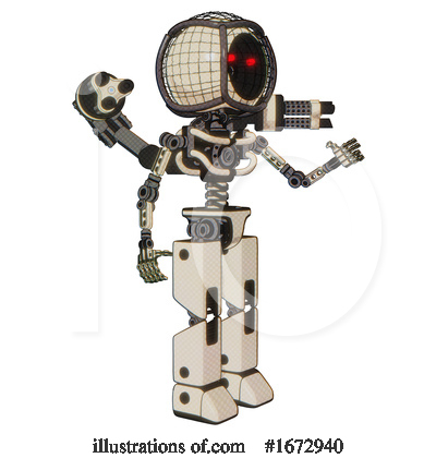 Royalty-Free (RF) Robot Clipart Illustration by Leo Blanchette - Stock Sample #1672940