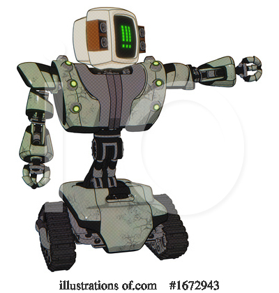 Royalty-Free (RF) Robot Clipart Illustration by Leo Blanchette - Stock Sample #1672943