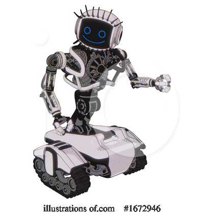 Royalty-Free (RF) Robot Clipart Illustration by Leo Blanchette - Stock Sample #1672946