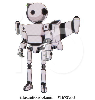 Royalty-Free (RF) Robot Clipart Illustration by Leo Blanchette - Stock Sample #1672953