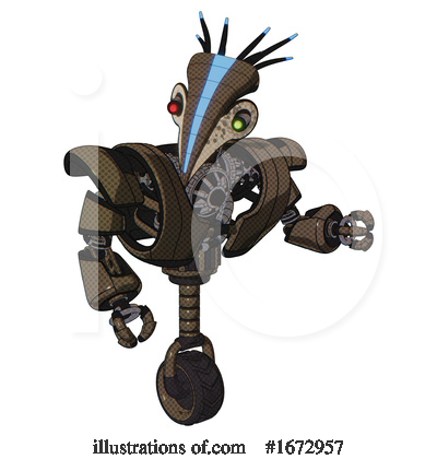 Royalty-Free (RF) Robot Clipart Illustration by Leo Blanchette - Stock Sample #1672957