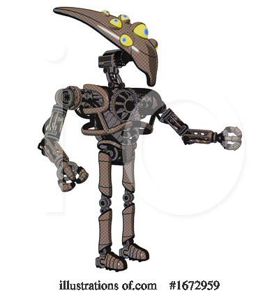 Royalty-Free (RF) Robot Clipart Illustration by Leo Blanchette - Stock Sample #1672959