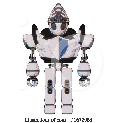 Royalty-Free (RF) Robot Clipart Illustration by Leo Blanchette - Stock Sample #1672963