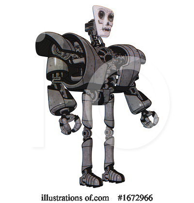 Royalty-Free (RF) Robot Clipart Illustration by Leo Blanchette - Stock Sample #1672966