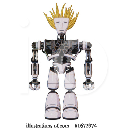 Royalty-Free (RF) Robot Clipart Illustration by Leo Blanchette - Stock Sample #1672974