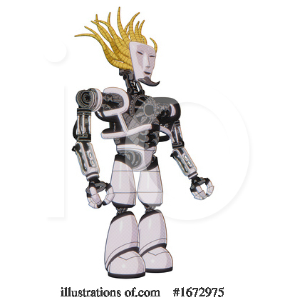 Royalty-Free (RF) Robot Clipart Illustration by Leo Blanchette - Stock Sample #1672975
