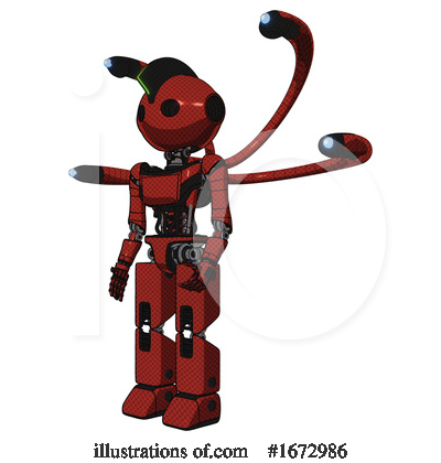 Royalty-Free (RF) Robot Clipart Illustration by Leo Blanchette - Stock Sample #1672986