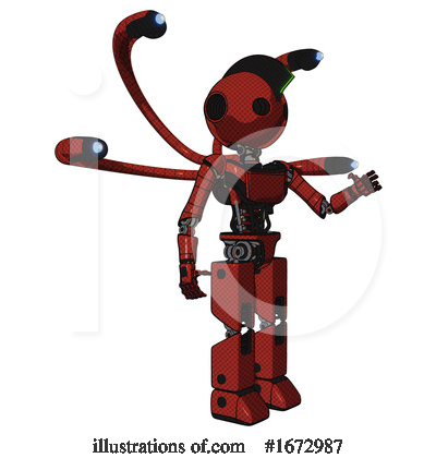 Royalty-Free (RF) Robot Clipart Illustration by Leo Blanchette - Stock Sample #1672987