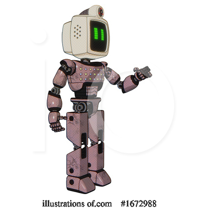 Royalty-Free (RF) Robot Clipart Illustration by Leo Blanchette - Stock Sample #1672988
