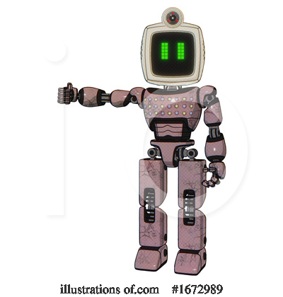 Royalty-Free (RF) Robot Clipart Illustration by Leo Blanchette - Stock Sample #1672989