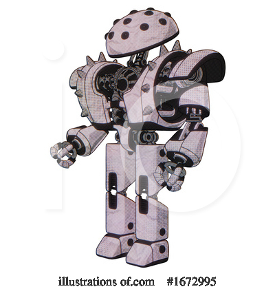 Royalty-Free (RF) Robot Clipart Illustration by Leo Blanchette - Stock Sample #1672995