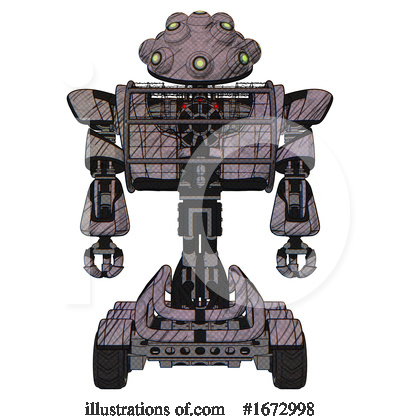 Royalty-Free (RF) Robot Clipart Illustration by Leo Blanchette - Stock Sample #1672998