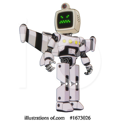 Royalty-Free (RF) Robot Clipart Illustration by Leo Blanchette - Stock Sample #1673026