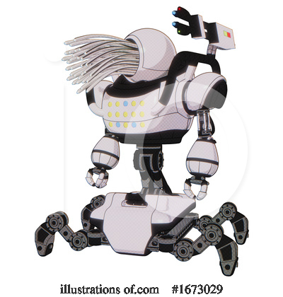 Royalty-Free (RF) Robot Clipart Illustration by Leo Blanchette - Stock Sample #1673029