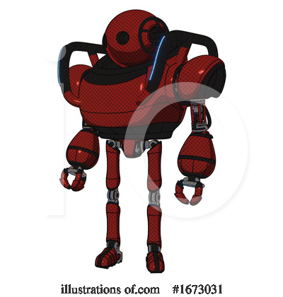 Royalty-Free (RF) Robot Clipart Illustration by Leo Blanchette - Stock Sample #1673031
