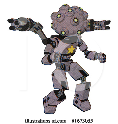 Royalty-Free (RF) Robot Clipart Illustration by Leo Blanchette - Stock Sample #1673035