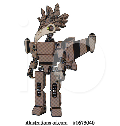 Royalty-Free (RF) Robot Clipart Illustration by Leo Blanchette - Stock Sample #1673040