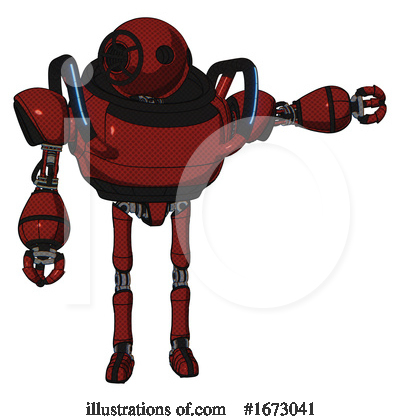 Royalty-Free (RF) Robot Clipart Illustration by Leo Blanchette - Stock Sample #1673041