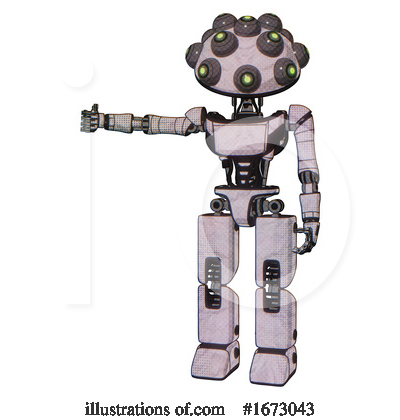 Royalty-Free (RF) Robot Clipart Illustration by Leo Blanchette - Stock Sample #1673043