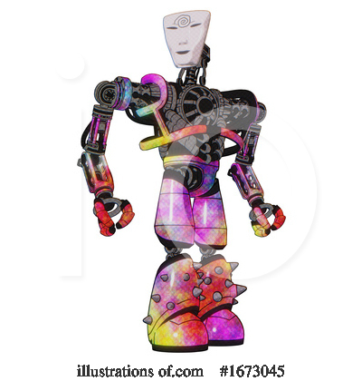 Royalty-Free (RF) Robot Clipart Illustration by Leo Blanchette - Stock Sample #1673045