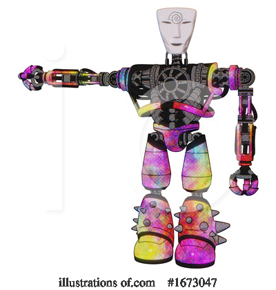 Royalty-Free (RF) Robot Clipart Illustration by Leo Blanchette - Stock Sample #1673047