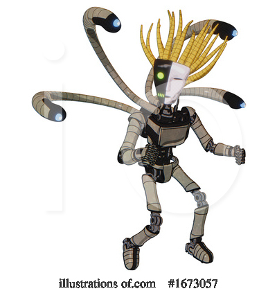Royalty-Free (RF) Robot Clipart Illustration by Leo Blanchette - Stock Sample #1673057
