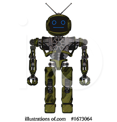Royalty-Free (RF) Robot Clipart Illustration by Leo Blanchette - Stock Sample #1673064